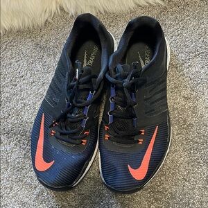 Nike Orange and Blue Shoes